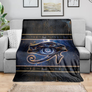 Egypt Eye Of Ra Blanket Galaxy Zodiac Universe
