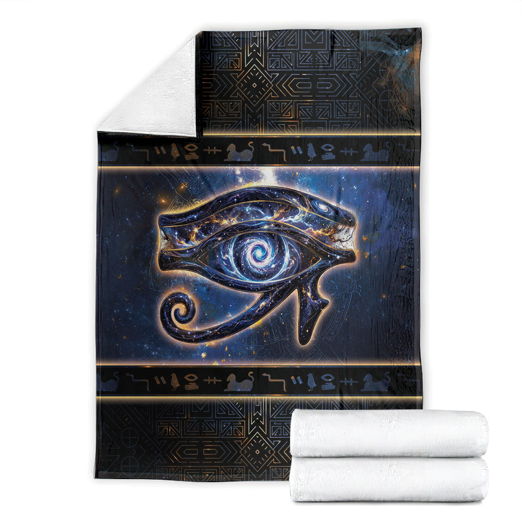 Egypt Eye Of Ra Blanket Galaxy Zodiac Universe
