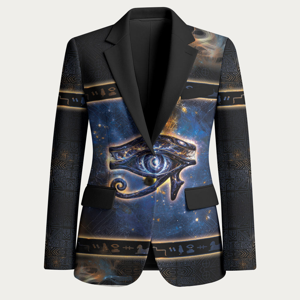 Egypt Eye Of Ra Blazer Galaxy Zodiac Universe