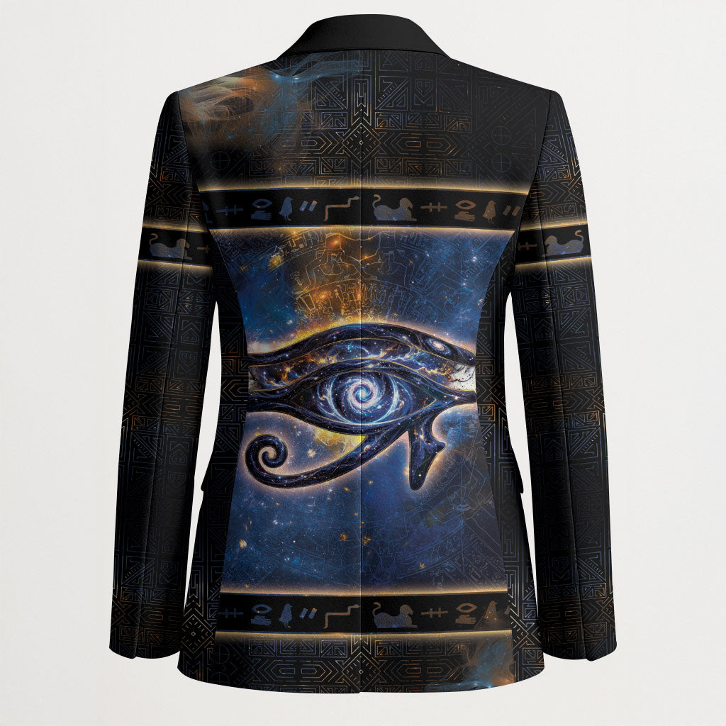 Egypt Eye Of Ra Blazer Galaxy Zodiac Universe