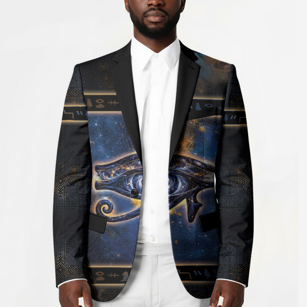 Egypt Eye Of Ra Blazer Galaxy Zodiac Universe
