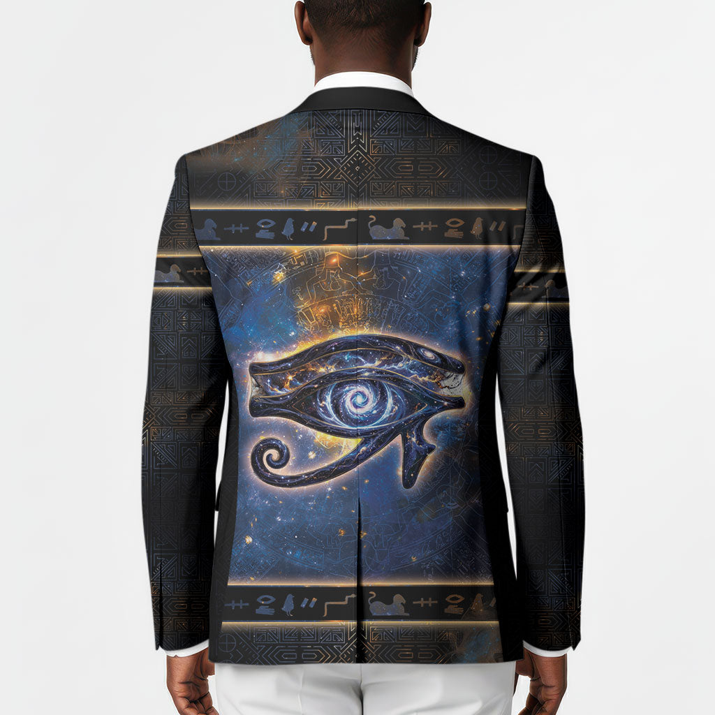 Egypt Eye Of Ra Blazer Galaxy Zodiac Universe