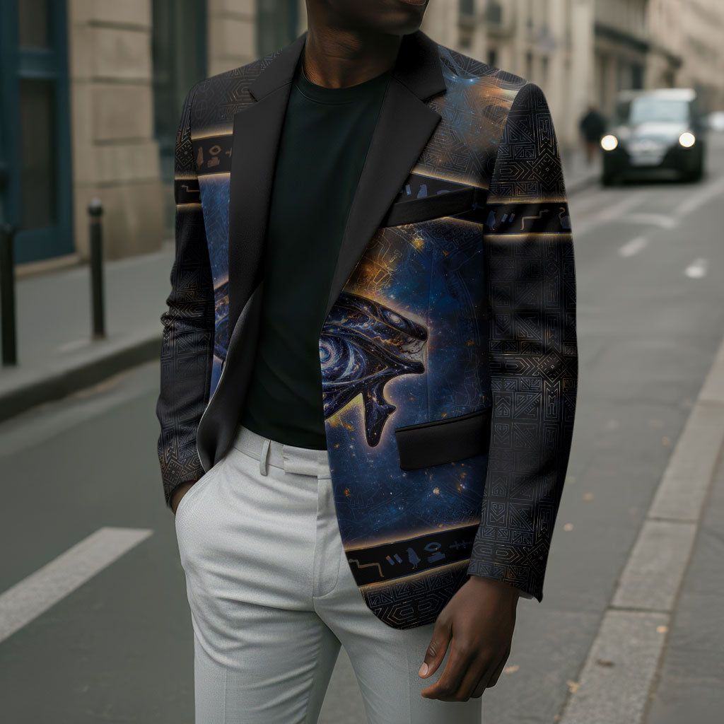 Egypt Eye Of Ra Blazer Galaxy Zodiac Universe