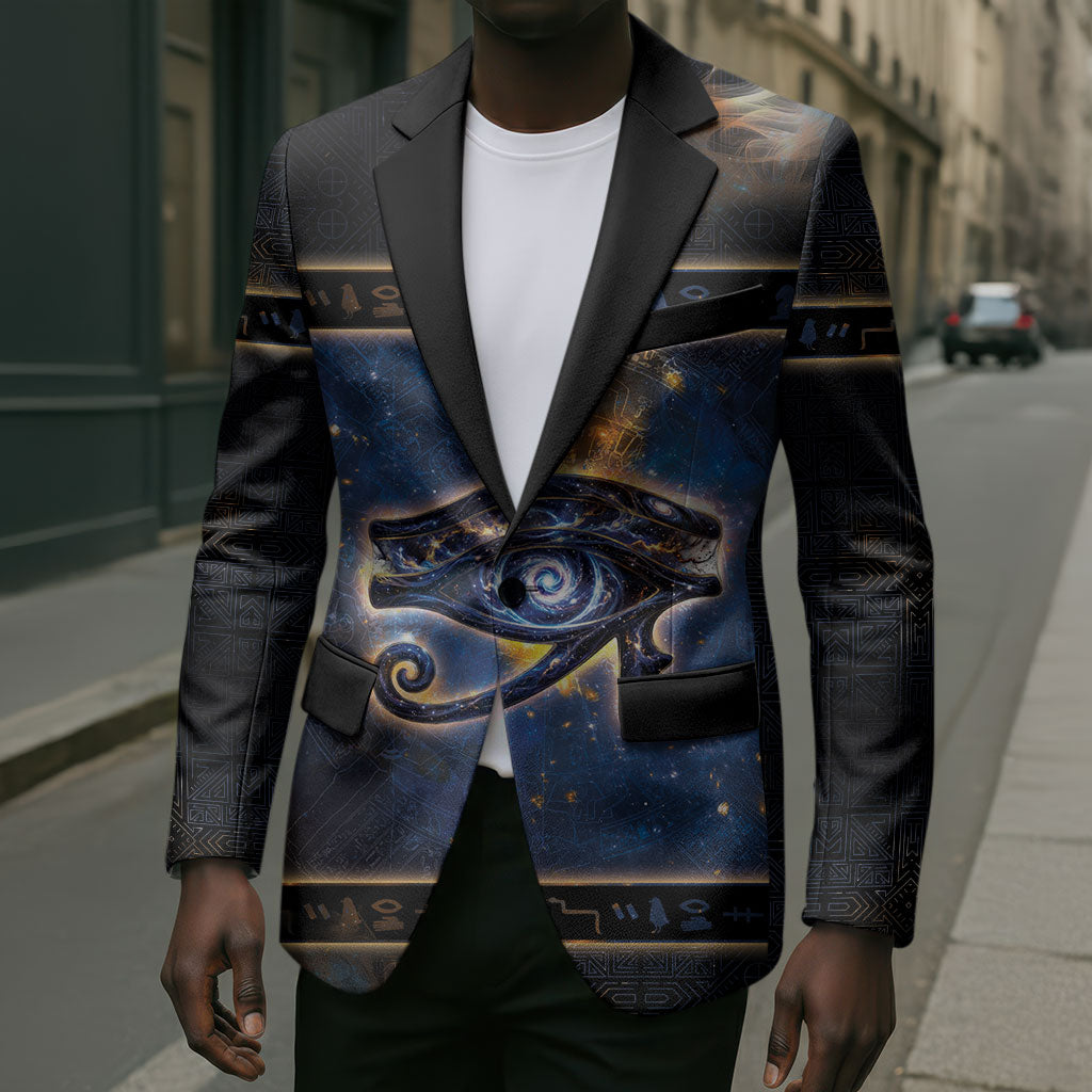 Egypt Eye Of Ra Blazer Galaxy Zodiac Universe
