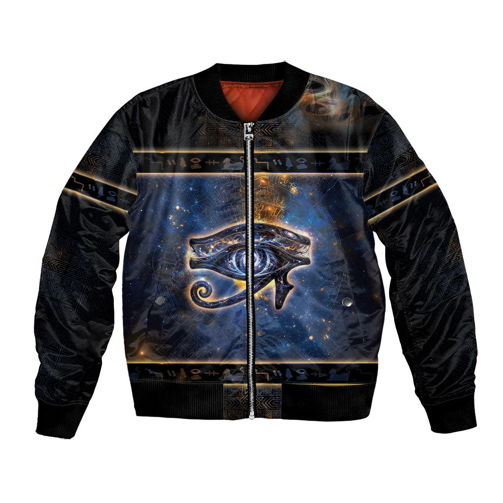 Egypt Eye Of Ra Bomber Jacket Galaxy Zodiac Universe