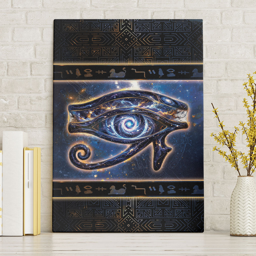 Egypt Eye Of Ra Canvas Wall Art Galaxy Zodiac Universe