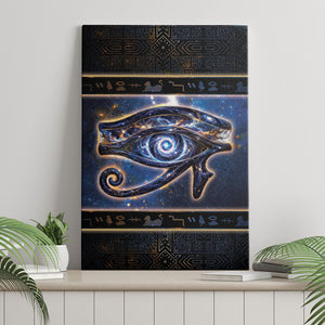 Egypt Eye Of Ra Canvas Wall Art Galaxy Zodiac Universe
