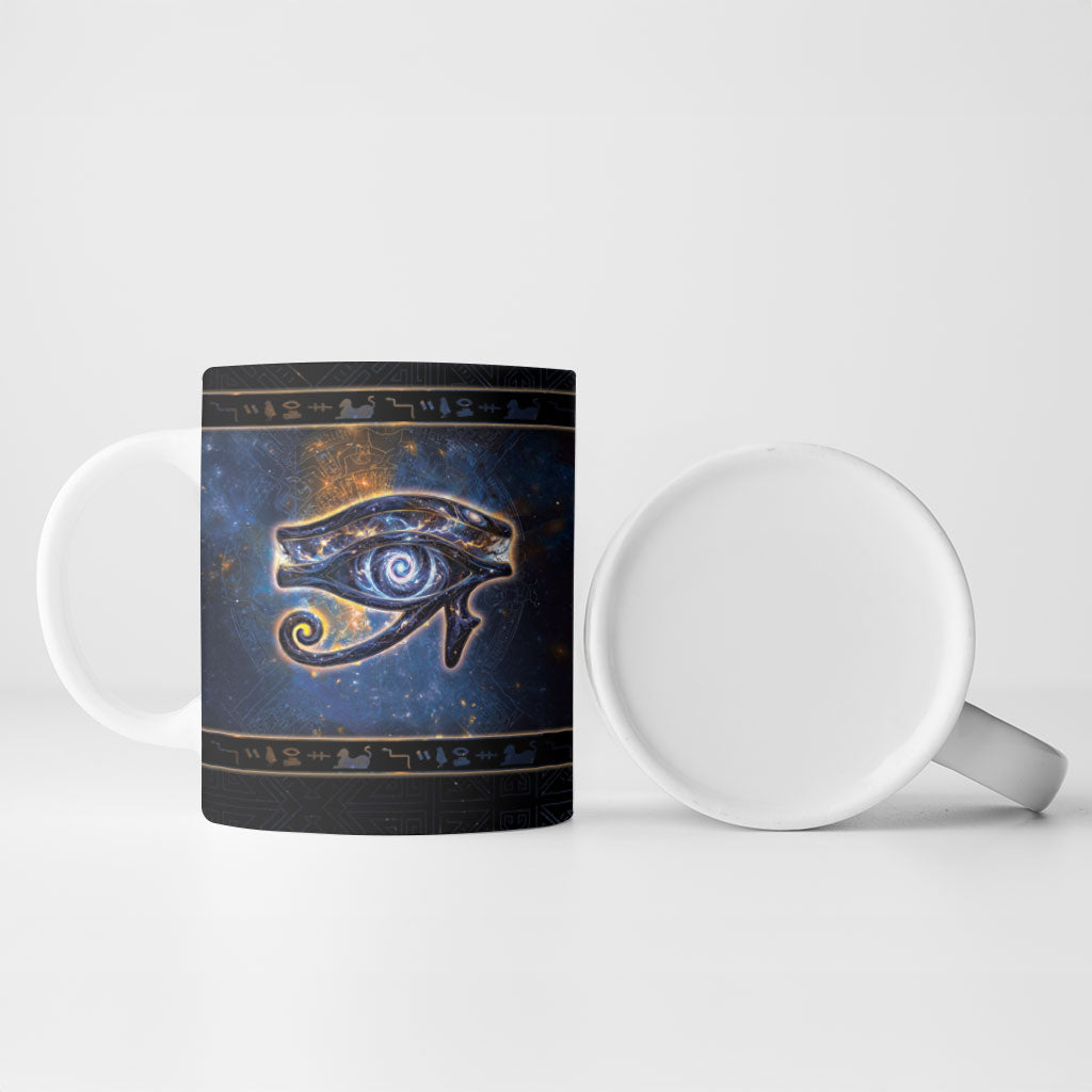 Egypt Eye Of Ra Ceramic Mug Galaxy Zodiac Universe