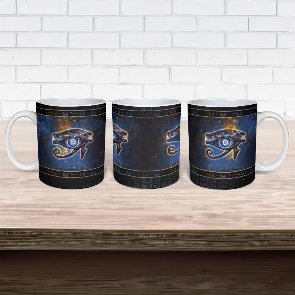Egypt Eye Of Ra Ceramic Mug Galaxy Zodiac Universe
