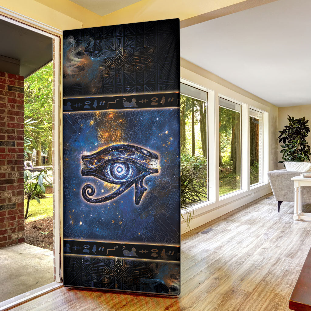 Egypt Eye Of Ra Door Cover Galaxy Zodiac Universe