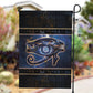 Egypt Eye Of Ra Garden Flag Galaxy Zodiac Universe