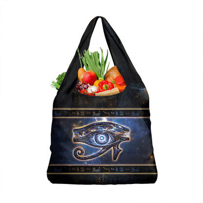 Egypt Eye Of Ra Grocery Bag Galaxy Zodiac Universe