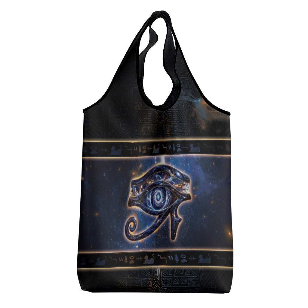 Egypt Eye Of Ra Grocery Bag Galaxy Zodiac Universe