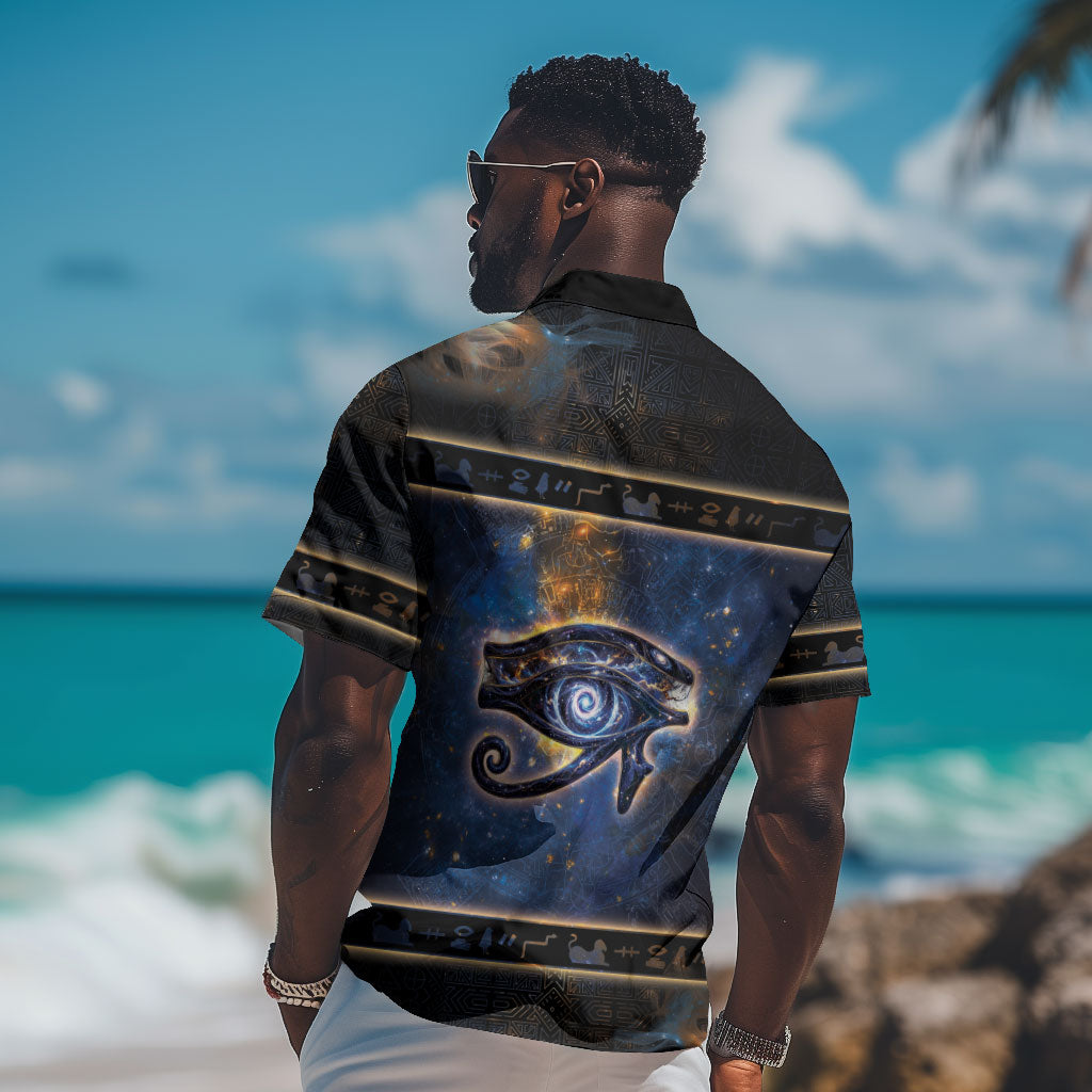 Egypt Eye Of Ra Hawaiian Shirt Galaxy Zodiac Universe