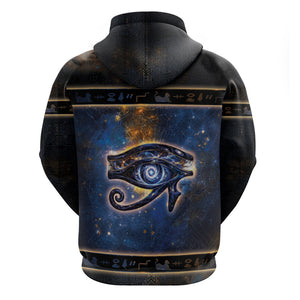 Egypt Eye Of Ra Hoodie Galaxy Zodiac Universe