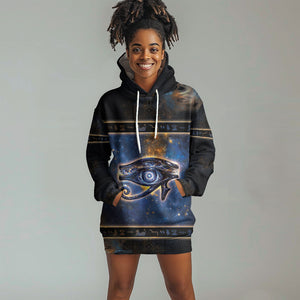 Egypt Eye Of Ra Hoodie Dress Galaxy Zodiac Universe