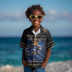 Egypt Eye Of Ra Kid Hawaiian Shirt Galaxy Zodiac Universe