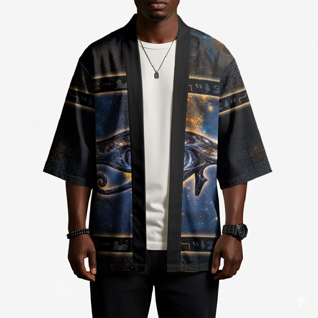 Egypt Eye Of Ra Kimono Galaxy Zodiac Universe