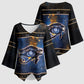 Egypt Eye Of Ra Kimono Sleeve Blouse Galaxy Zodiac Universe