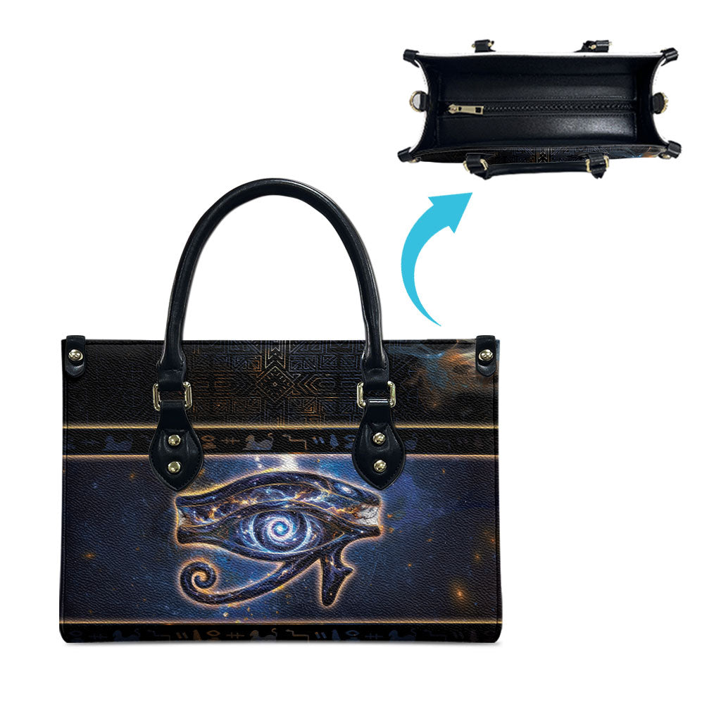 Egypt Eye Of Ra Leather Bag Galaxy Zodiac Universe