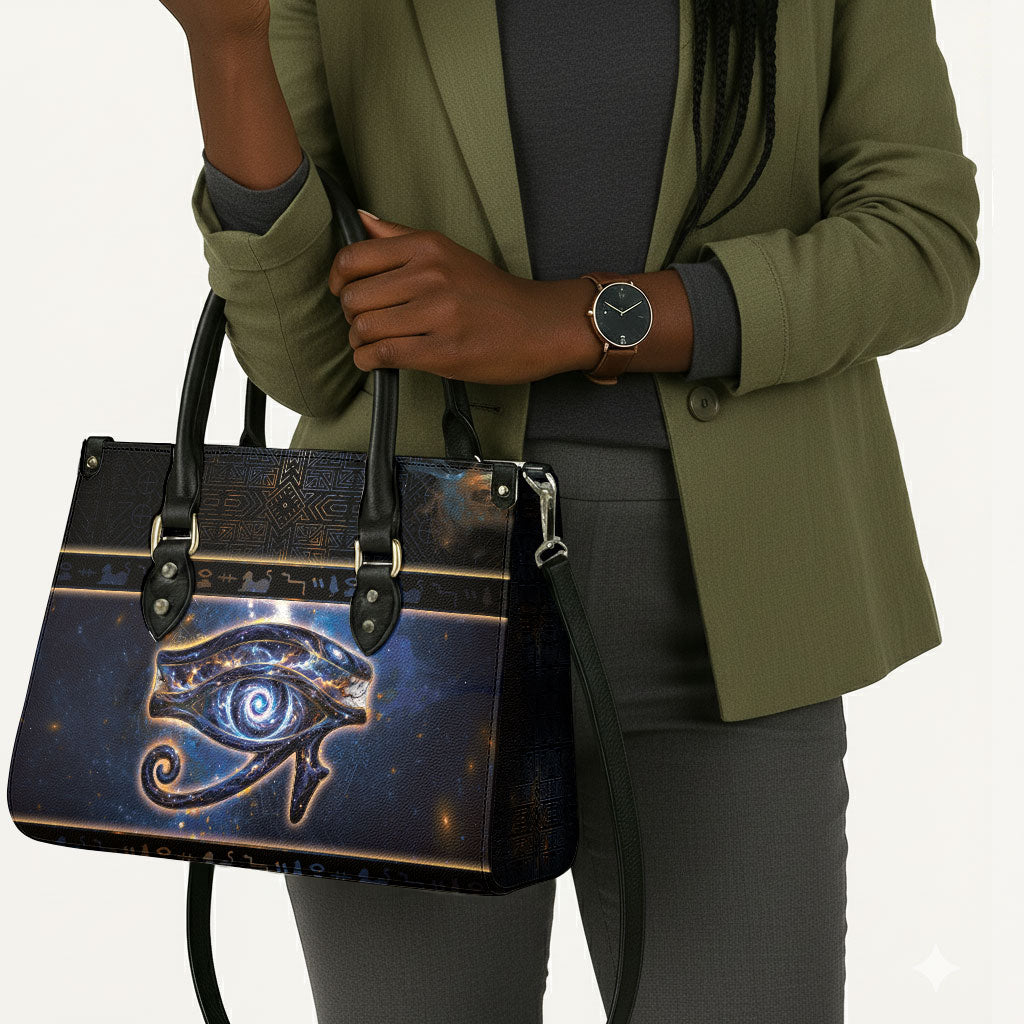 Egypt Eye Of Ra Leather Bag Galaxy Zodiac Universe