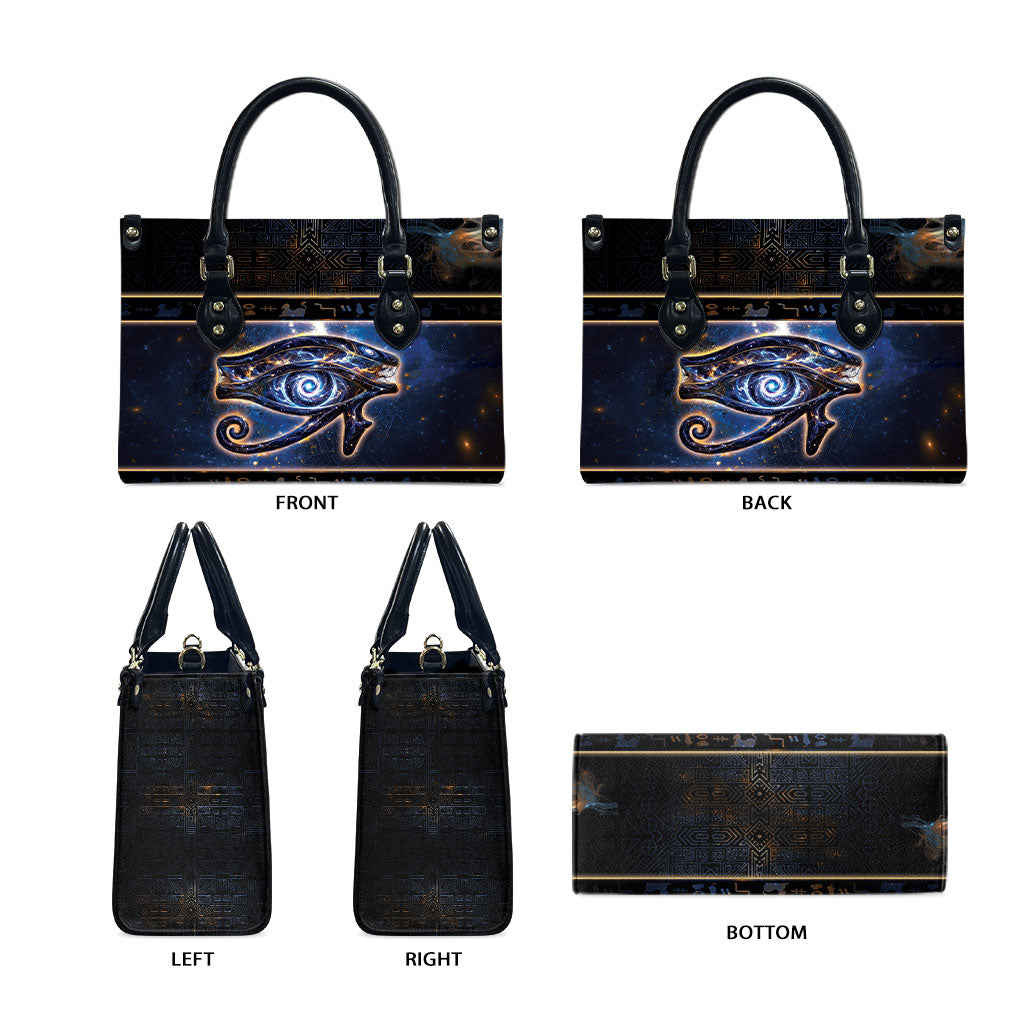 Egypt Eye Of Ra Leather Bag Galaxy Zodiac Universe