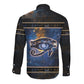 Egypt Eye Of Ra Long Sleeve Button Shirt Galaxy Zodiac Universe