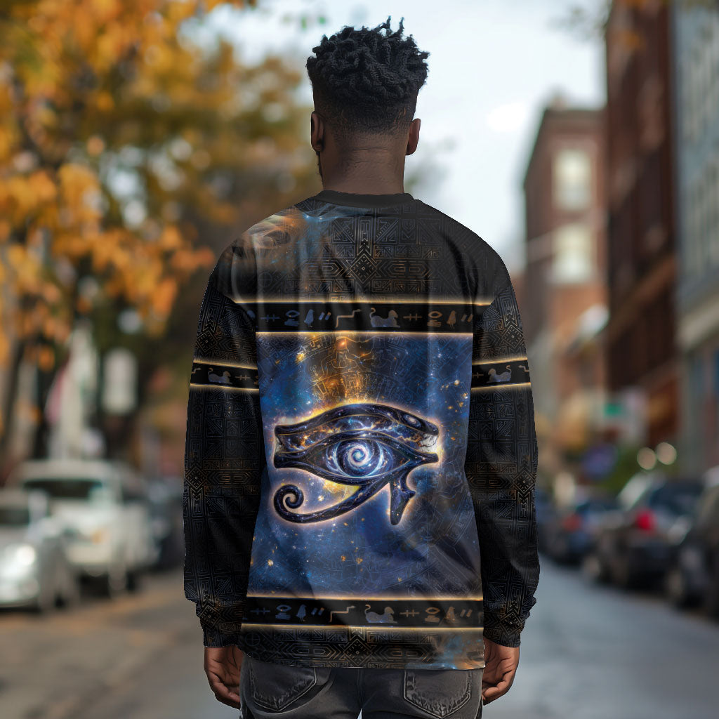 Egypt Eye Of Ra Long Sleeve Shirt Galaxy Zodiac Universe