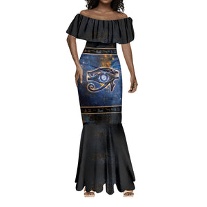 Egypt Eye Of Ra Mermaid Dress Galaxy Zodiac Universe