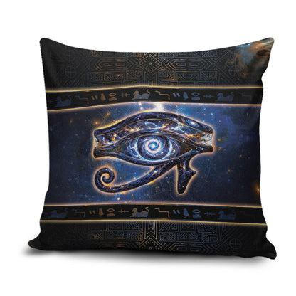 Egypt Eye Of Ra Pillow Cover Galaxy Zodiac Universe