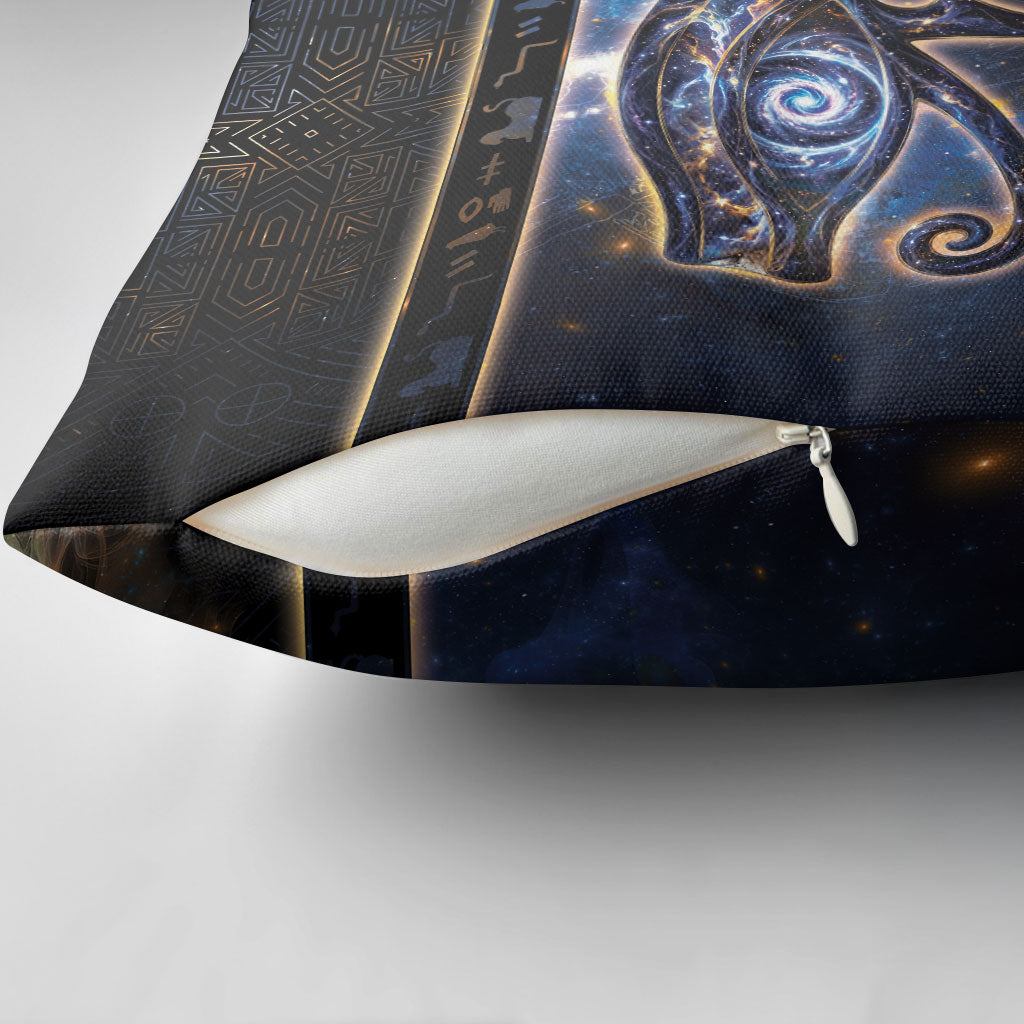 Egypt Eye Of Ra Pillow Cover Galaxy Zodiac Universe