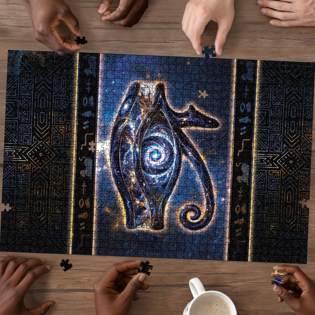 Egypt Eye Of Ra Puzzle Galaxy Zodiac Universe