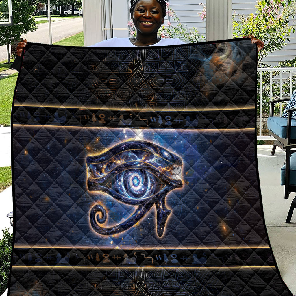 Egypt Eye Of Ra Quilt Galaxy Zodiac Universe