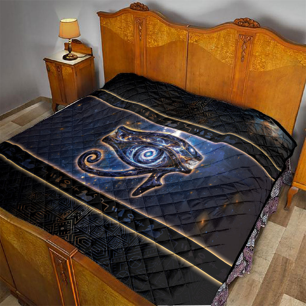 Egypt Eye Of Ra Quilt Galaxy Zodiac Universe