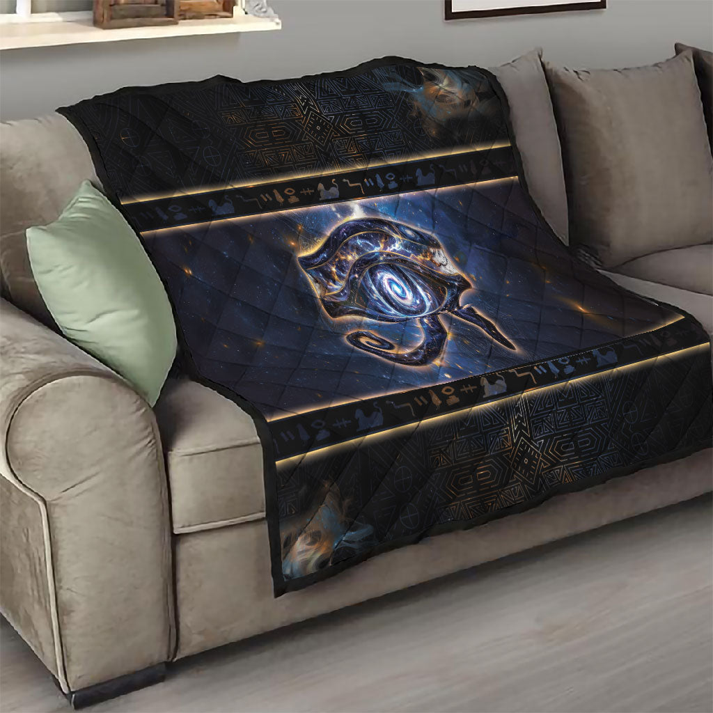 Egypt Eye Of Ra Quilt Galaxy Zodiac Universe