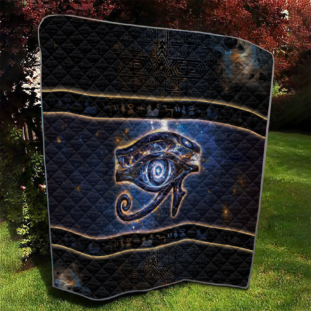 Egypt Eye Of Ra Quilt Galaxy Zodiac Universe