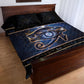 Egypt Eye Of Ra Quilt Bed Set Galaxy Zodiac Universe