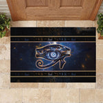 Egypt Eye Of Ra Rubber Doormat Galaxy Zodiac Universe