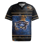 Egypt Eye Of Ra Rugby Jersey Galaxy Zodiac Universe