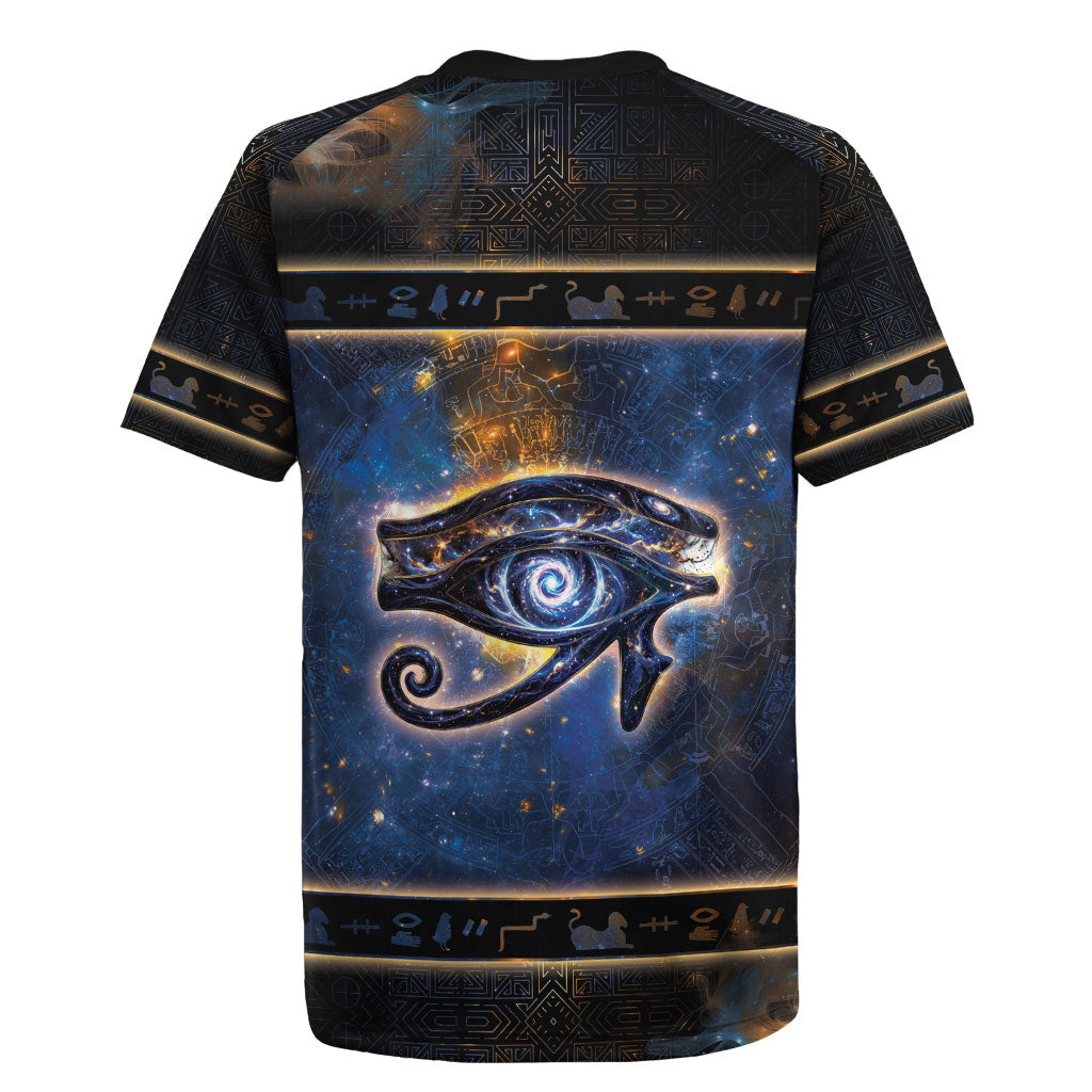 Egypt Eye Of Ra Rugby Jersey Galaxy Zodiac Universe