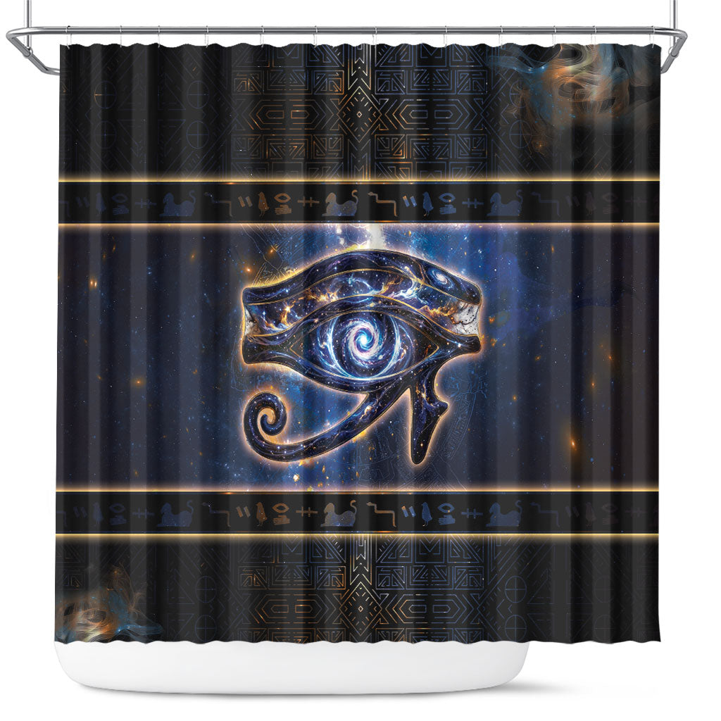 Egypt Eye Of Ra Shower Curtain Galaxy Zodiac Universe