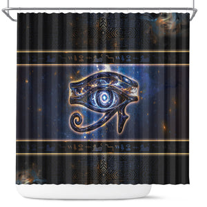 Egypt Eye Of Ra Shower Curtain Galaxy Zodiac Universe