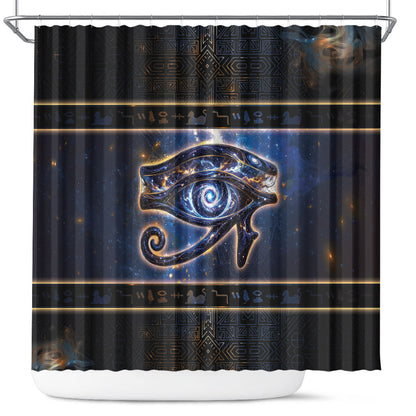 Egypt Eye Of Ra Shower Curtain Galaxy Zodiac Universe