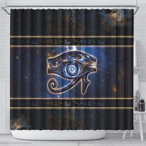 Egypt Eye Of Ra Shower Curtain Galaxy Zodiac Universe