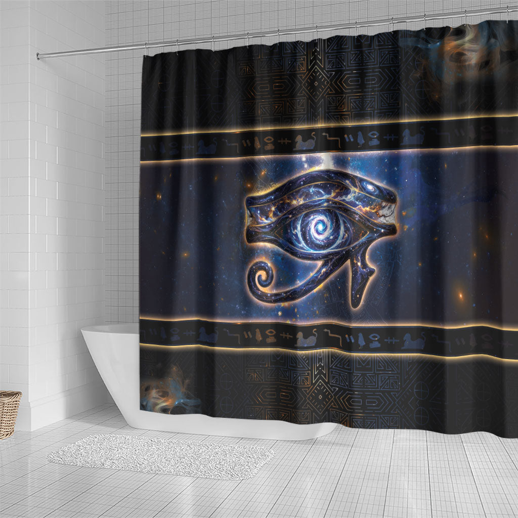 Egypt Eye Of Ra Shower Curtain Galaxy Zodiac Universe