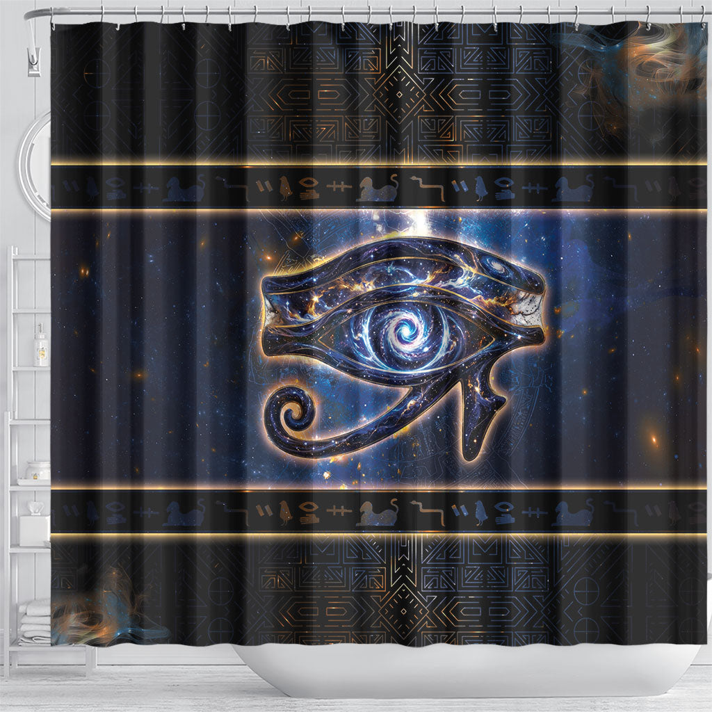 Egypt Eye Of Ra Shower Curtain Galaxy Zodiac Universe