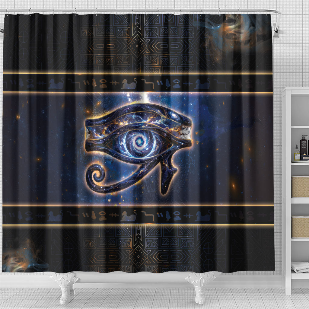 Egypt Eye Of Ra Shower Curtain Galaxy Zodiac Universe