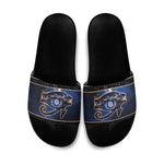 Egypt Eye Of Ra Slide Sandals Galaxy Zodiac Universe