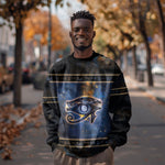 Egypt Eye Of Ra Sweatshirt Galaxy Zodiac Universe