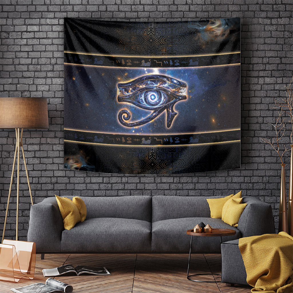 Egypt Eye Of Ra Tapestry Galaxy Zodiac Universe